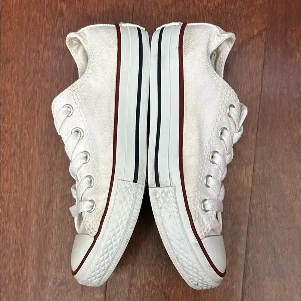 Classic Converse Chuck Taylor All Star White Kids Sneakers, Size 12.5